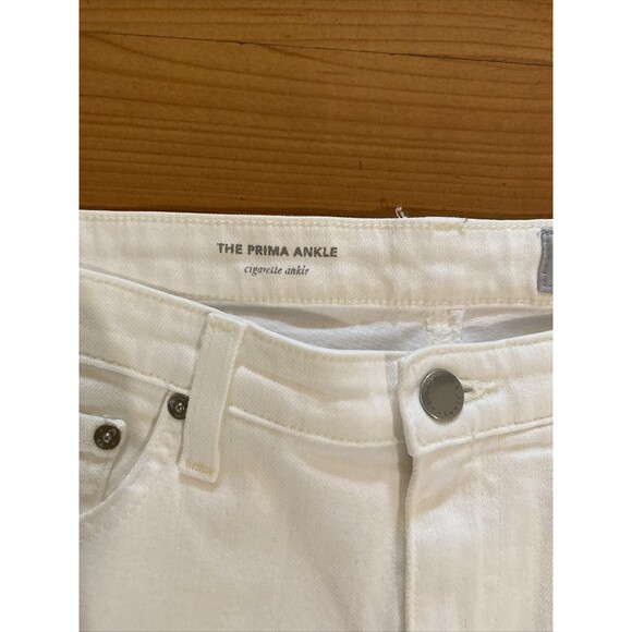 AG Adriano Goldschmied The Prima Ankle Cigarette Ankle Jean‎ White -Size 31R - Picture 6 of 14